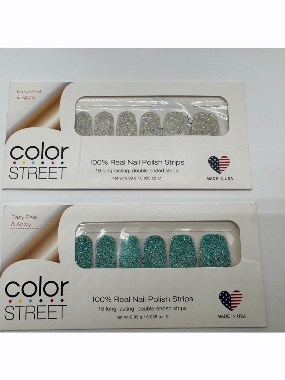 Color Street Nail Polish Strips 14 Lot Mixed Designs Glitter Solid Pink Blue New - Picture 2 of 10